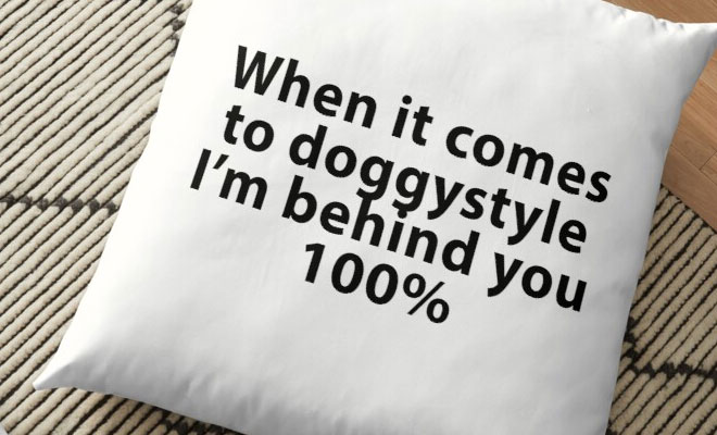 doggy style pillow