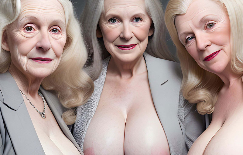 incredibly creepy AI generated grannies