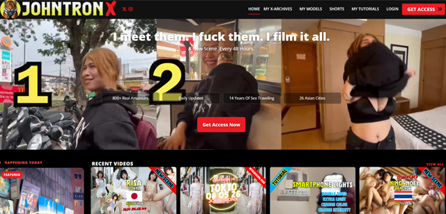 john tron x homepage